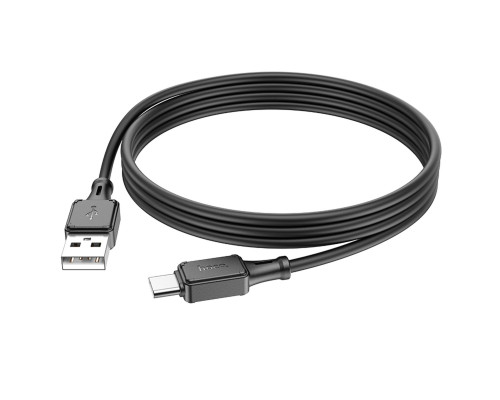 Кабель HOCO X101 Assistant silicone charging data cable Type-C Black (6942007604079)