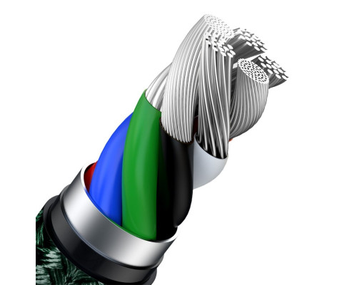 Кабель Baseus Cafule Series Metal Data Cable Type-C to iP PD 20W 1m Green (CATLJK-A06)
