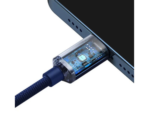 Кабель Baseus Crystal Shine Series Fast Charging Data Cable Type-C to iP 20W 2m Blue (CAJY000303)