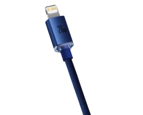 Кабель Baseus Crystal Shine Series Fast Charging Data Cable Type-C to iP 20W 2m Blue (CAJY000303)