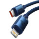 Кабель Baseus Crystal Shine Series Fast Charging Data Cable Type-C to iP 20W 2m Blue (CAJY000303)