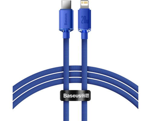 Кабель Baseus Crystal Shine Series Fast Charging Data Cable Type-C to iP 20W 2m Blue (CAJY000303)