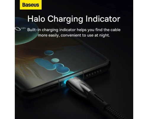 Кабель Baseus Glimmer Series Fast Charging Data Cable Type-C to Type-C 100W 2m Black (CADH000801)