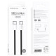 Кабель BOROFONE BX103 Original 60W charging data cable Type-C to Type-C Black (6941991109485)