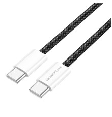 Кабель BOROFONE BX103 Original 60W charging data cable Type-C to Type-C Black (6941991109485)