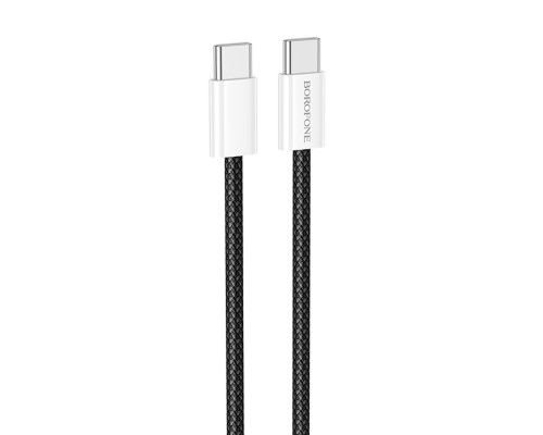 Кабель BOROFONE BX103 Original 60W charging data cable Type-C to Type-C Black (6941991109485)