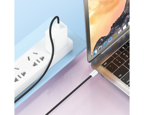 Кабель BOROFONE BX103 Original 60W charging data cable Type-C to Type-C Black (6941991109485)