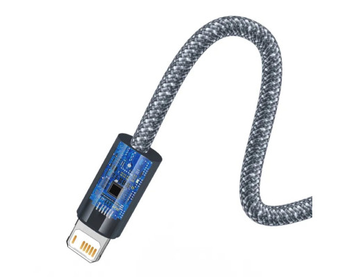 Кабель Baseus Dynamic Series Fast Charging Data Cable USB to iP 2.4A 2m Slate Gray (CALD000516)