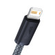 Кабель Baseus Dynamic Series Fast Charging Data Cable USB to iP 2.4A 2m Slate Gray (CALD000516)