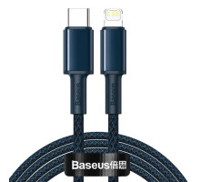 Кабель Baseus High Density Braided Fast Charging Data Cable Type-C to iP PD 20W 1m Blue (CATLGD-03)