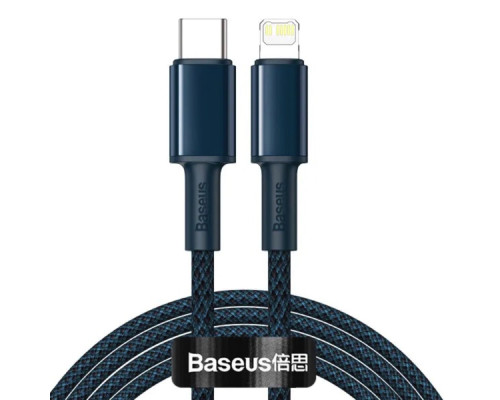 Кабель Baseus High Density Braided Fast Charging Data Cable Type-C to iP PD 20W 1m Blue (CATLGD-03)