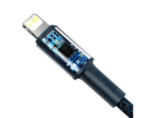 Кабель Baseus High Density Braided Fast Charging Data Cable Type-C to iP PD 20W 1m Blue (CATLGD-03)