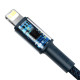 Кабель Baseus High Density Braided Fast Charging Data Cable Type-C to iP PD 20W 1m Blue (CATLGD-03)