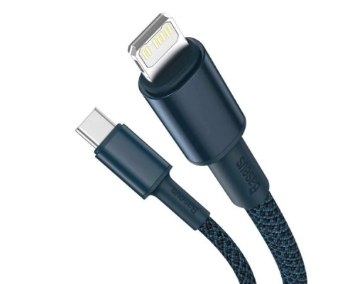 Кабель Baseus High Density Braided Fast Charging Data Cable Type-C to iP PD 20W 1m Blue (CATLGD-03)