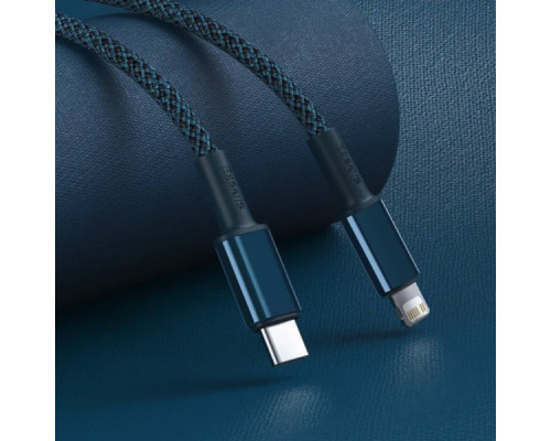 Кабель Baseus High Density Braided Fast Charging Data Cable Type-C to iP PD 20W 1m Blue (CATLGD-03)