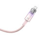 Кабель Baseus Explorer Series Fast Charging Cable with Smart Temperature Control USB to iP 2.4A 1m Pink (CATS010004)