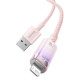 Кабель Baseus Explorer Series Fast Charging Cable with Smart Temperature Control USB to iP 2.4A 1m Pink (CATS010004)