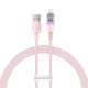 Кабель Baseus Explorer Series Fast Charging Cable with Smart Temperature Control USB to iP 2.4A 1m Pink (CATS010004)