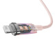 Кабель Baseus Explorer Series Fast Charging Cable with Smart Temperature Control USB to iP 2.4A 1m Pink (CATS010004)