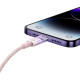 Кабель Baseus Explorer Series Fast Charging Cable with Smart Temperature Control USB to iP 2.4A 1m Pink (CATS010004)