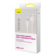 Кабель Baseus Explorer Series Fast Charging Cable with Smart Temperature Control USB to iP 2.4A 1m Pink (CATS010004)