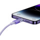 Кабель Baseus Explorer Series Fast Charging Cable with Smart Temperature Control Type-C to iP 20W 1m Purple (CATS010205)