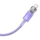 Кабель Baseus Explorer Series Fast Charging Cable with Smart Temperature Control Type-C to iP 20W 1m Purple (CATS010205)