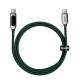 Кабель Baseus Display Fast Charging Data Cable Type-C to Type-C 100W 1m Green (CATSK-B06)