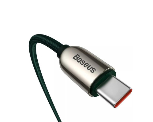 Кабель Baseus Display Fast Charging Data Cable Type-C to Type-C 100W 1m Green (CATSK-B06)