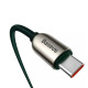 Кабель Baseus Display Fast Charging Data Cable Type-C to Type-C 100W 1m Green (CATSK-B06)