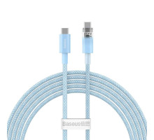 Кабель Baseus Explorer Series Fast Charging Cable with Smart Temperature Control Type-C to Type-C 100W 1m Galaxy Blue (P10319703311-00)