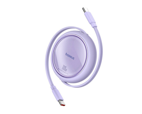 Кабель Baseus Free2Draw Mini Retractable Charging Cable Type-C to Type-C 100W 1m Nebula Purple (P10364500511-00)