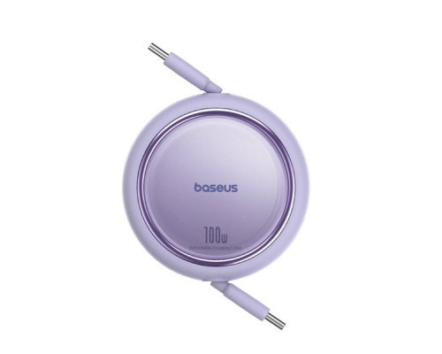 Кабель Baseus Free2Draw Mini Retractable Charging Cable Type-C to Type-C 100W 1m Nebula Purple (P10364500511-00)