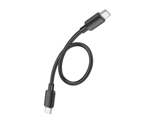 Кабель HOCO X96 Hyper 60W fast charging data cable Type-C to Type-C (L=0.25M) Black (6942007609449)