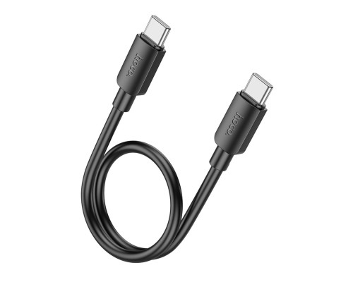 Кабель HOCO X96 Hyper 60W fast charging data cable Type-C to Type-C (L=0.25M) Black (6942007609449)
