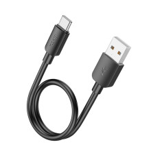 Кабель HOCO X96 Hyper 27W charging data cable Type-C (L=0.25M) Black (6942007609401)