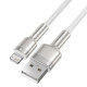 Кабель Baseus Cafule Series Metal Data Cable USB to IP 2.4A 2m White (CALJK-B02)