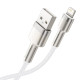 Кабель Baseus Cafule Series Metal Data Cable USB to IP 2.4A 2m White (CALJK-B02)