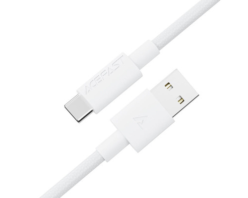 Кабель ACEFAST C18-04 USB-A to USB-C braid charging data cable White (6974316284260)