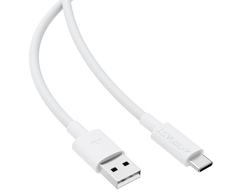 Кабель ACEFAST C18-04 USB-A to USB-C braid charging data cable White (6974316284260)