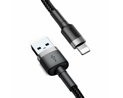 Кабель Baseus Cafule Cable USB For Lightning 1.5A 2m Gray+Black (CALKLF-CG1)