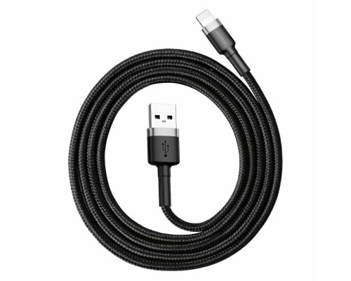 Кабель Baseus Cafule Cable USB For Lightning 1.5A 2m Gray+Black (CALKLF-CG1)