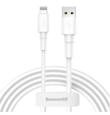 Кабель Baseus Mini White Cable USB For iP 2.4A 1m White (CALSW-02)
