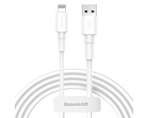 Кабель Baseus Mini White Cable USB For iP 2.4A 1m White (CALSW-02)