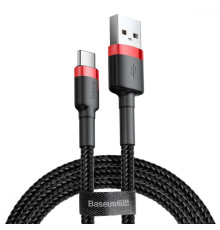 Кабель Baseus Cafule Cable USB For Type-C 3A 1m Red+Black (CATKLF-B91)