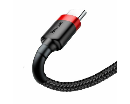 Кабель Baseus Cafule Cable USB For Type-C 3A 1m Red+Black (CATKLF-B91)