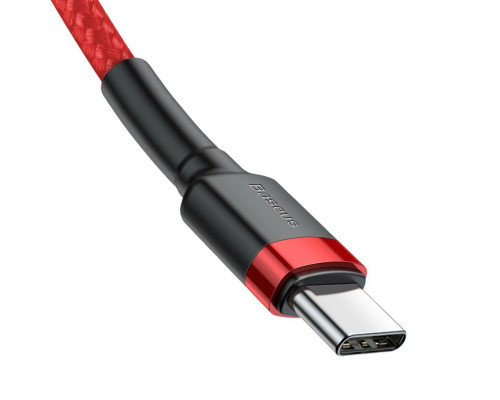 Кабель Baseus Cafule USB Cable Type-C-Type-C 3A 1m Red (CATKLF-G09)