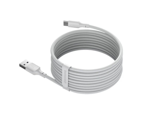 Кабель Baseus Simple Wisdom Data Cable Kit USB to Type-C 5A (2PCS/Set）1.5m White (TZCATZJ-02)
