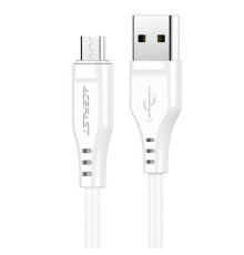 Кабель ACEFAST C3-09 USB to Micro 2,4A, 1.2m, TPE, TPE connectors, White (AFC3-09W)