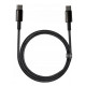 Кабель Baseus Tungsten Gold Fast Charging Data Cable Type-C to Type-C 100W 2m Black (CATWJ-A01)